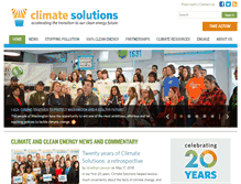 Tablet Screenshot of climatesolutions.org